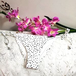 H&M black & white Polkadot Bikini Bottom